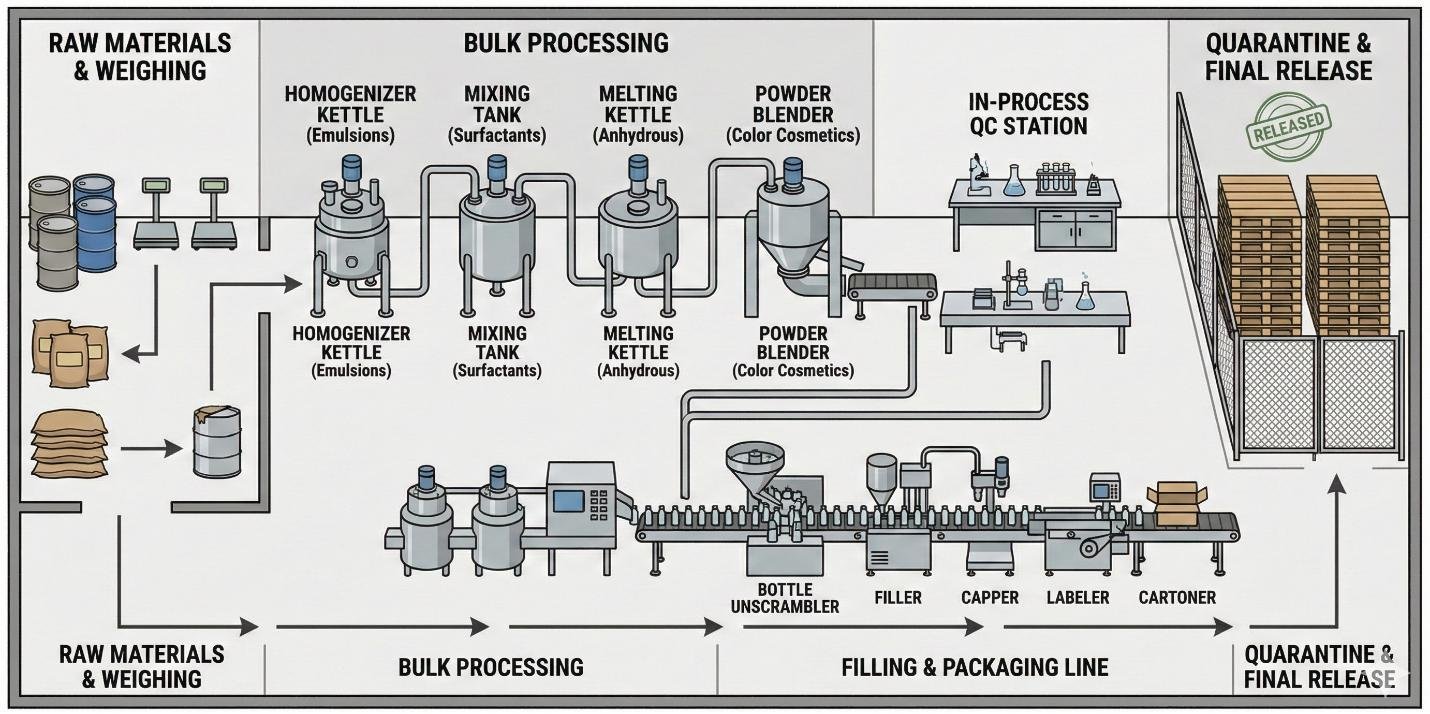 Cosmetics Production Line industrial reference