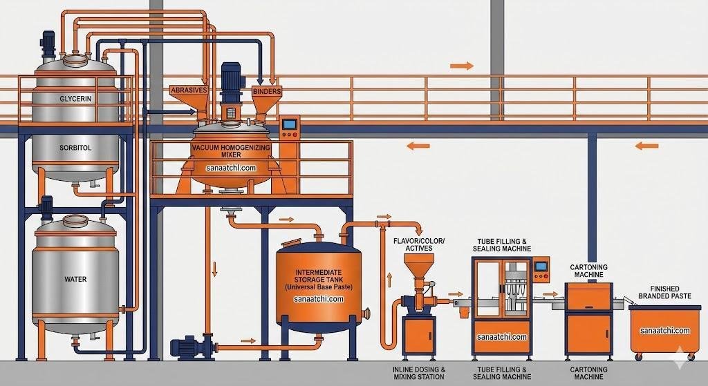 Toothpaste Production Line industrial reference