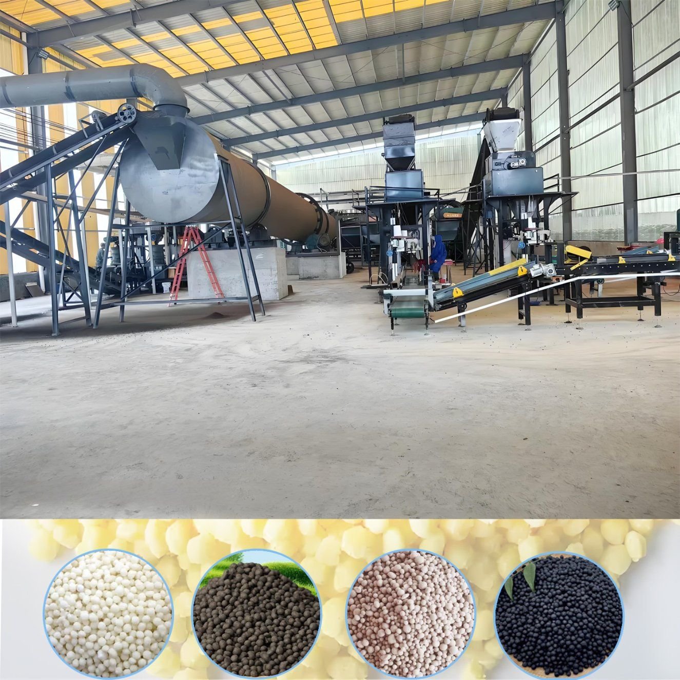 Organic-Fertiliser Granulation Line industrial reference