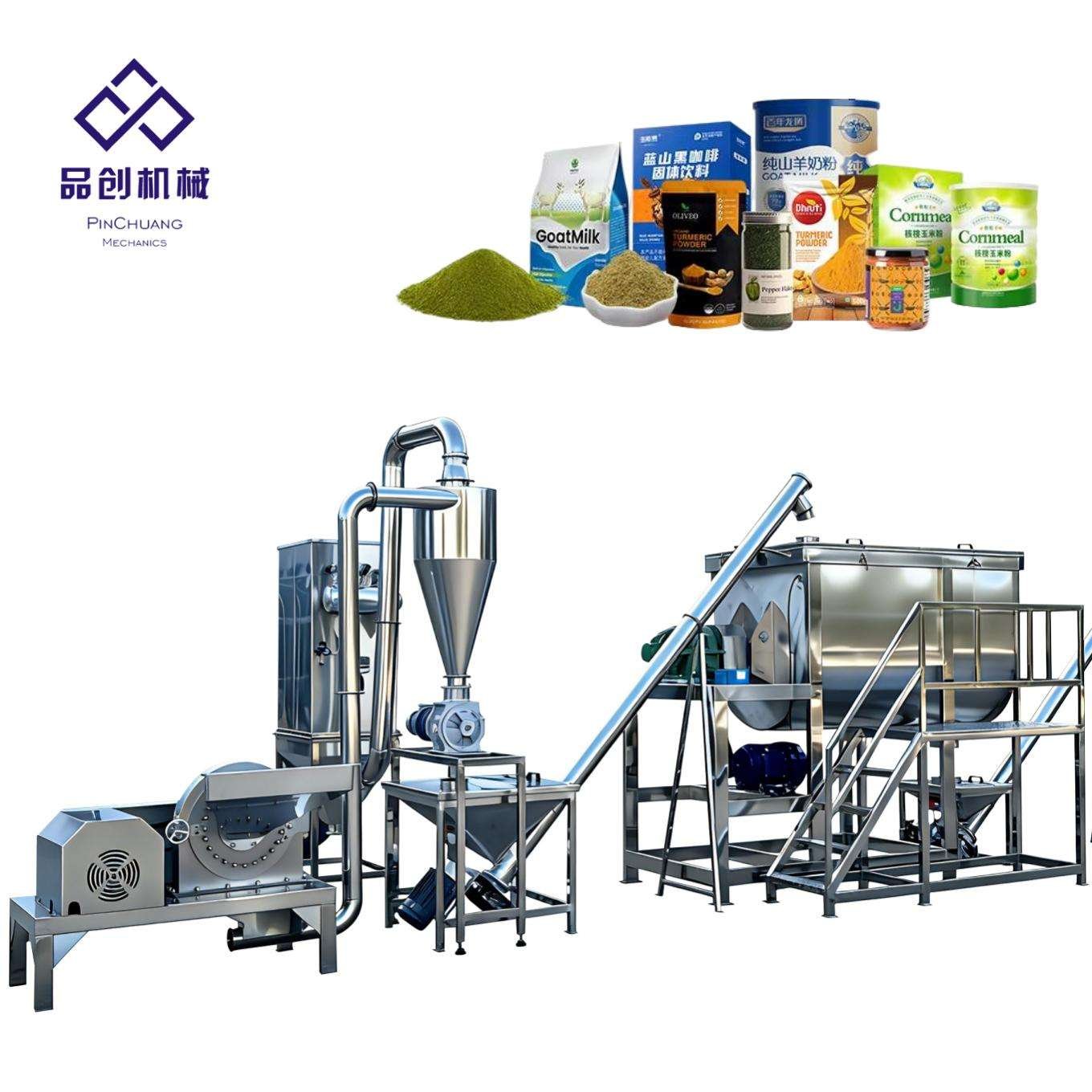 Spice Grinding & Packaging Line industrial reference